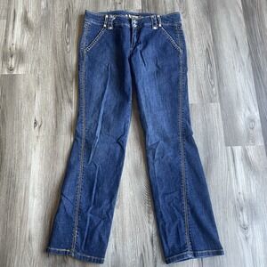 Vintage Tommy Hilfiger Womens Jean Size 13 Y2K flare mid rise Retro 2000s 32x31